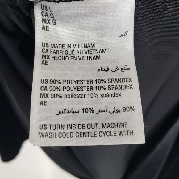 3/$25 INC International Concepts Rhinestone Trim Velvet Top L Long Puff Sleeves - Picture 7 of 7